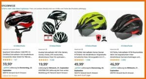 Amazon Ads: Beispiel Fahrradhelme
